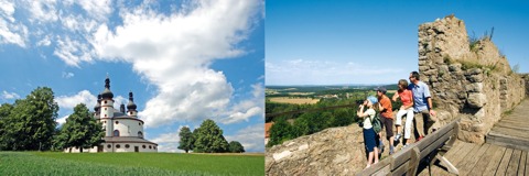 Der Oberpfälzer Wald - Waldsassen Wallfahrtskirche und Burg Leuchtenberg Der Oberpfälzer Wald - Waldsassen Wallfahrtskirche und Burg Leuchtenberg