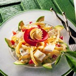 weiter zu - Käse-Nudelsalat mit Avocado