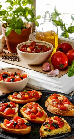 Zwei Rezepte für Tomaten-Bruschetta