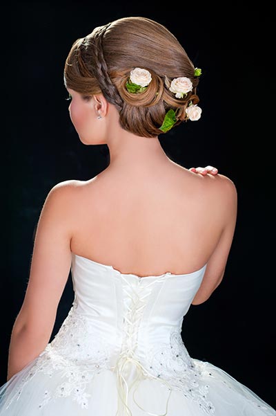 Haarschmuck für Braut und Hochzeit - Haarschmuck mit Rosen