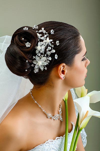 Haarschmuck für Braut und Hochzeit - Haardraht mit kleinen Kostbarkeiten