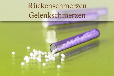 Homöopathie: Globuli bei Rückenschmerzen und Gelenkschmerzen