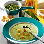 weiter zu - Rahmsuppe mit Bärlauchpesto