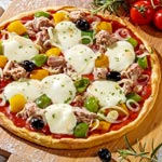 zum Pizza-Rezept - Thunfisch-Pizza