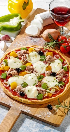 Pizza Rezept für Thunfisch-Pizza – Pizza mit Thunfisch