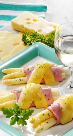 Spargel-Schinken-Röllchen Rezept