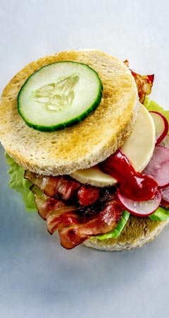 Frühstück - Käseburger