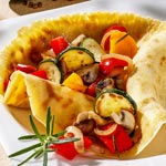 weiter zu - Vegetarische Wraps