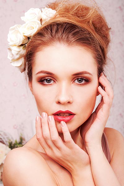 Haarschmuck für Braut und Hochzeit - Haarschmuck mit Rosen