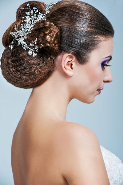 Haarschmuck für Braut und Hochzeit - Funkelnder Haarkamm zur Hochzeit