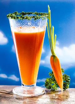 Gesunde vegetarische Diät - Zwischenmahlzeit: Vitamindrink