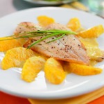 weiter zum Trennkost Rezept - Scholle mit Orangenfilets