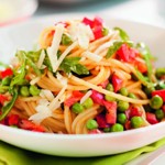 zum Trennkost Rezept - Spaghetti Primavera