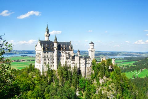 Reiseziele für Urlaub in Bayern - Schloss Neuschwanstein