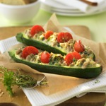 zu einfache Kochrezepte - Gebackene Zucchini-Schiffchen