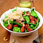 weiter zu leckere Salate - Cosmic Spinat Salat