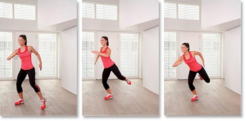 Cardio Training Übungen - Wide Run: Stufe 1 bis 3