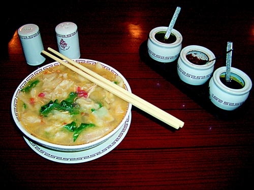 Rezept aus Tibet - Rindfleisch-Nudel-Suppe