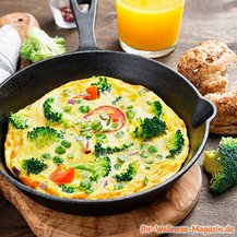 Frittata mit Tomaten und Brokkoli