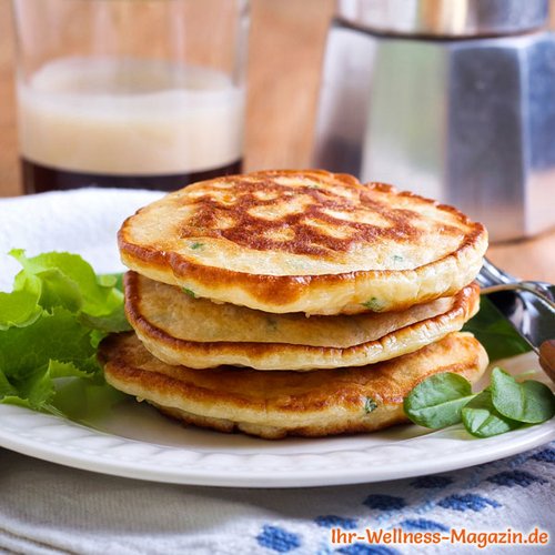 Protein-Quark-Pancakes mit Kräuter