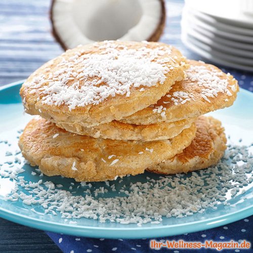 Protein-Quark-Pfannkuchen mit Kokos