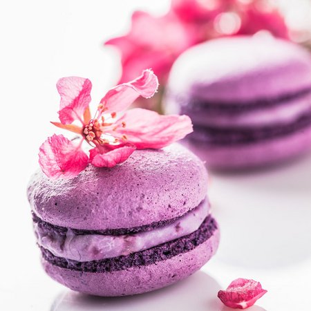 Low Carb Macarons mit Lavendel
