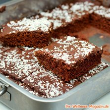 Low-Carb-Brownies mit Kokos-Schoko-Glasur