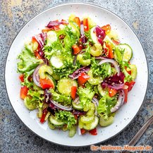 Veganer gemischter Salat