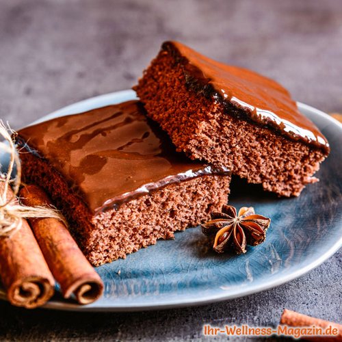 Low Carb Gewürz-Brownies mit Schokocreme