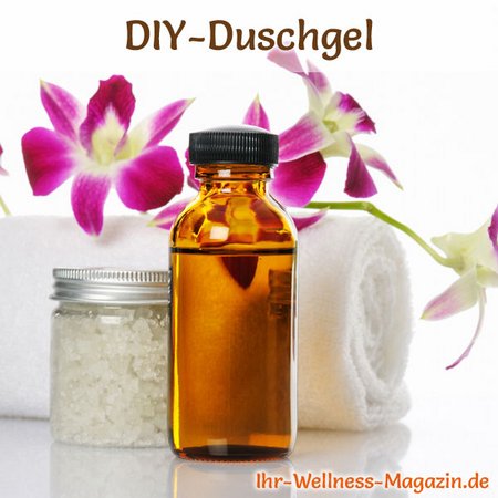 Duschgel selber machen - Duschgel Rezept für Totes Meer Duschgel