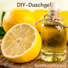 Duschgel selber machen - Duschgel Rezept für ein Duschgel mit Zitrone