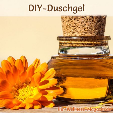 Duschgel selber machen - Duschgel Rezept für ein Duschgel mit Calendula