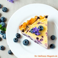 Low Carb Blaubeer-Käsekuchen ohne Boden