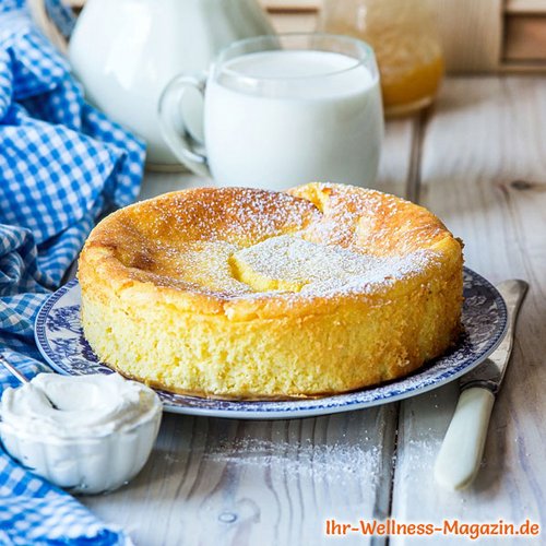 Low Carb Vanillepudding-Kuchen