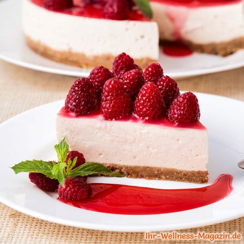 Low Carb Joghurttorte mit Himbeeren