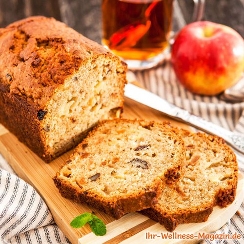 Einfacher Low Carb Apfel-Nusskuchen