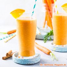 Cremiger Eiweißshake mit Orangen und Möhren