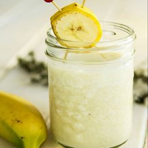 Bananenshake mit Eiweiß zum Abnehmen