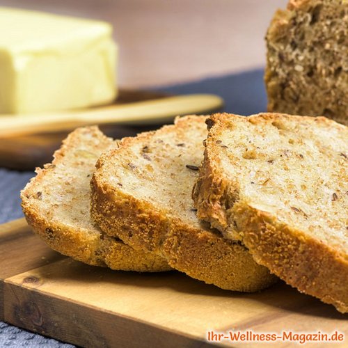 Eiweißbrot mit Quark und Kokosmehl