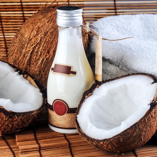 Kokosöl-Lotion gegen Cellulite