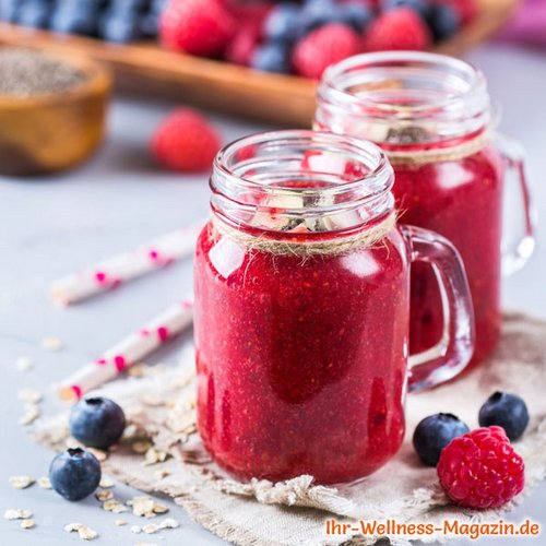 Cremiger Beeren-Chia-Smoothie