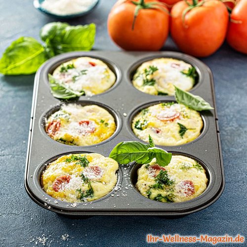 Frittata-Muffins aus dem Ofen