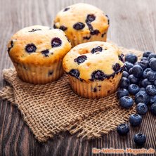 Saftige Low Carb Blaubeer-Quark-Muffins