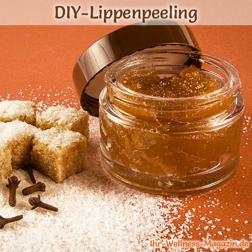 Lip Scrub selber machen - Rezept für Honig-Zucker-Lippenpeeling