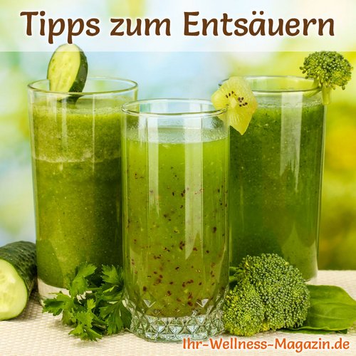 Entsäuern mit grünen Smoothies