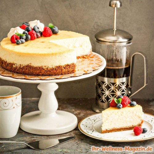 Cremiger Low Carb New York Cheesecake
