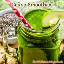 Grüner Smoothie mit Ingwer und Chia-Samen