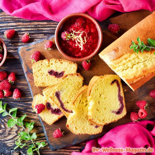 Low-Carb-Zitronenkuchen mit Marmelade