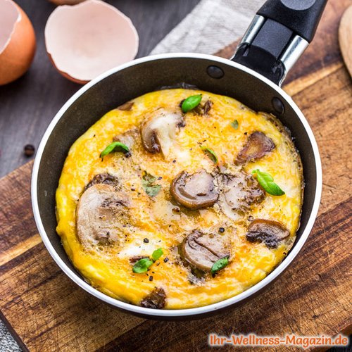 Low Carb Pilz-Omelett