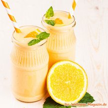 Cremiger Orangen-Eiweißshake